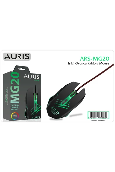 MG20 Claw Series Rainbow Backlight RGB 3200 DPI Kablolu Oyuncu Mouse