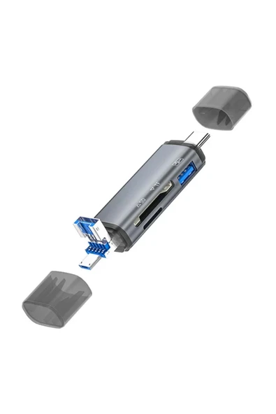 BİLİŞİM BURADA ZR286 ADS307 3 IN 1 TYPE-C CARD READER