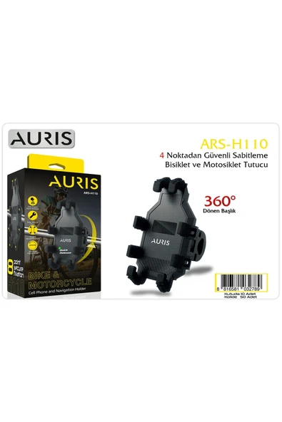 ARS-H110 Motosiklet Telefon Tutucu – Güvenli ve Pratik Sürüş Deneyimi