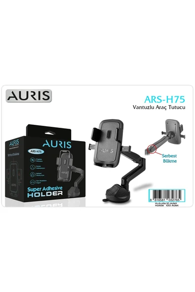 H75 Vantuzlu Araç İçi Telefon Tutucu