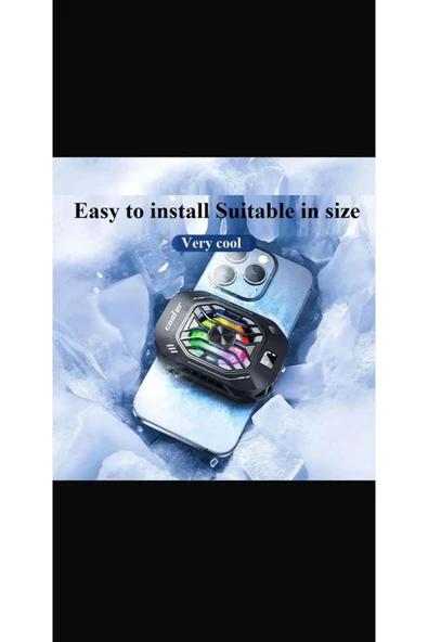 F25 yarı iletken cep telefonu radyatör soğutucu dijital ekran hızlı soğutma Backclip sessiz ve hafif