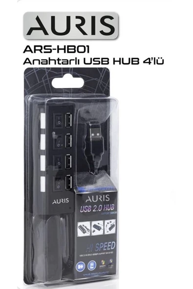 HUB ANAHTARLI 4'LU USB