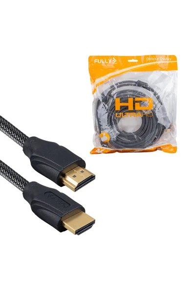Ucz G-507d 10 Metre Örgülü Gold Uçlu Hdmi Kablo