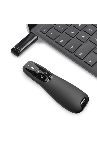 R400 2.4ghz Usb Kablosuz Lazer Pointer Power Point Uzaktan Kumanda Cihazı Orijinal - 2