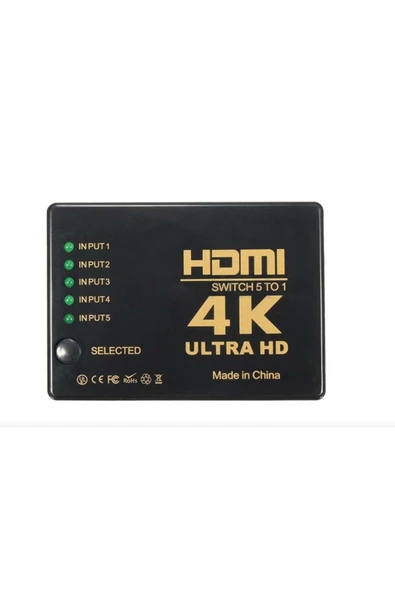 BİLİŞİM BURADA ZR274 501 HDMI 4K 5PORT SWİTCH