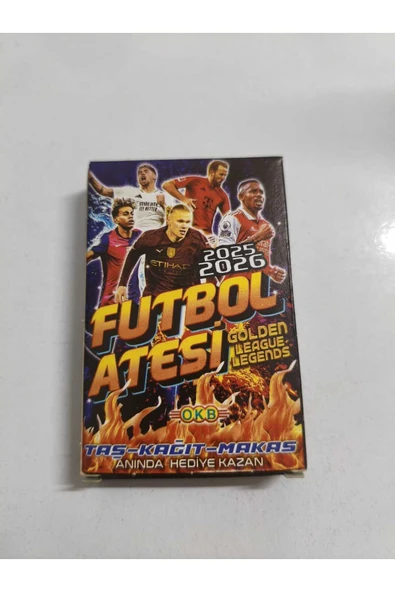 BİLİŞİM BURADA FUTBOL ATEŞİ 2025-2026 1 Mini Kutu 6 KART 1. Kalite