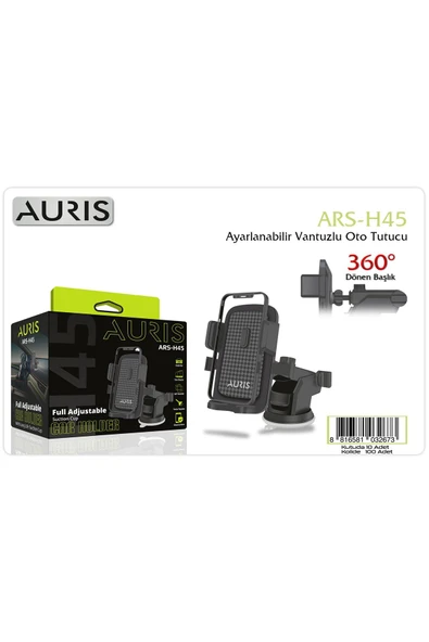 H45 Ayarlanabilir Vantuzlu Araç İçi Telefon Tutucu