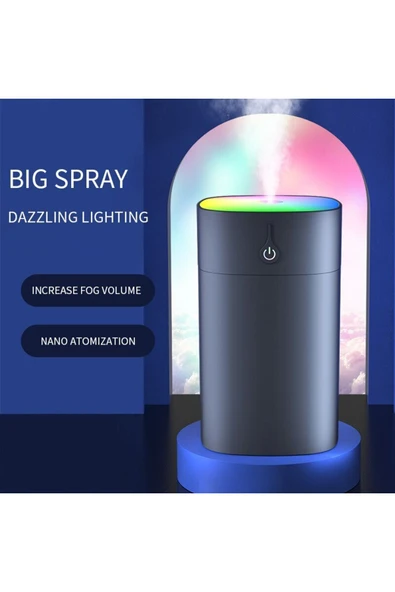 Bilişim Burada Taşınabilir Mini LED Lamba & USB Bardak Nemlendirici Ultrasonik Aroma Yayıcı - 4