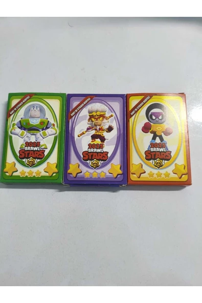 BRAWL STARS 2025 KART 3 MİNİ KUTU 18 KART+3 STİCKER