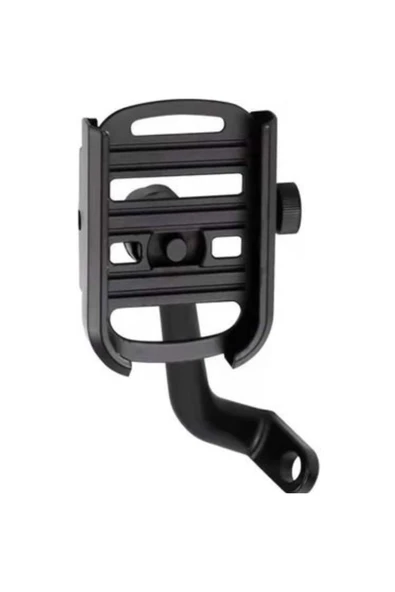 BİLİŞİM BURADA ZR743 19002B MOTOSİKLET METAL AYNA TELEFON TUTUCU