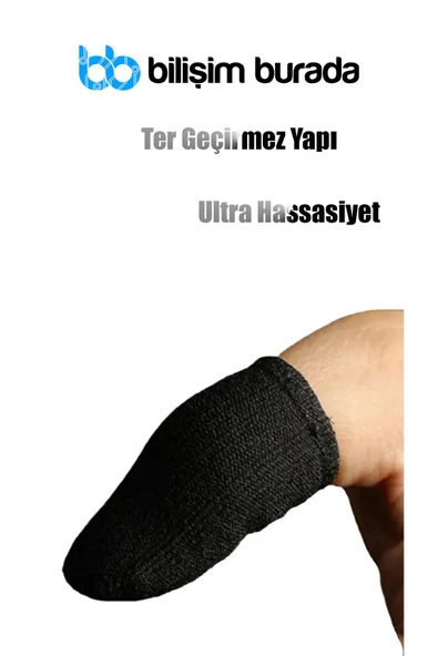 Bilişim Burada Pubg Oyun Eldiveni Ter Geçirmez 1 Çift 2 Adet Parmak Eldiven - 1