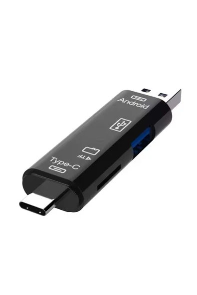 BİLİŞİM BURADA ZR824 TYPE-C 3 İN 1 OTG SMART CARD READER - 1