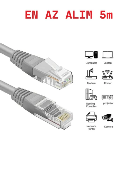 10, 15, 20, 30, 40, 100 Metre 1000mbps Cat6 Internet Kablosu Ethernet - 2