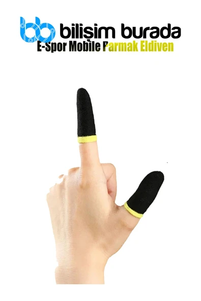 Bilişim Burada Pubg Oyun Eldiveni Ter Geçirmez 1 Çift 2 Adet Parmak Eldiven - 2