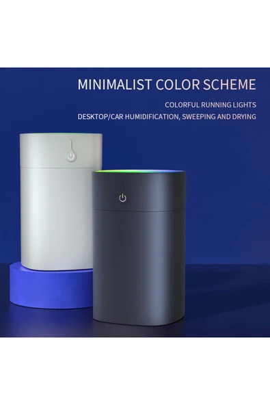 Bilişim Burada Taşınabilir Mini LED Lamba & USB Bardak Nemlendirici Ultrasonik Aroma Yayıcı - 5