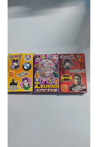 BİLİŞİM BURADA Z KUŞAĞI 3 MİNİ KUTU 45 STİCKER
