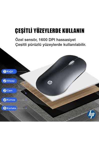 Dm10 2.4 Ghz Wireless Bluetooth Kablosuz Sessiz Mouse - 2