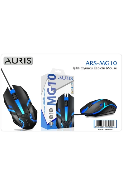 MG10 RGB 1600 Dpi Windows Mac Linux Uyumlu Kablolu Oyuncu Mouse