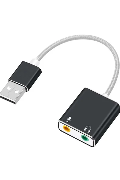 BİLİŞİM BURADA ZR99 USB SOUND CARD KABLOLU 2 Lİ AUX