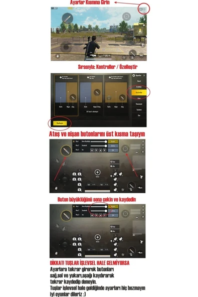K21 Pubg Oyun Konsolu Gamepad + Parmak Eldiven - 4
