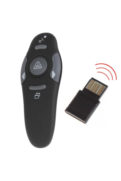 Lazer Sunum Kumandası Kablosuz Sunum Kalemi Powerpoint Slayt Atlatıcı Presenter - 7