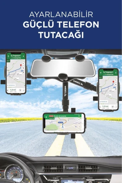 JX-034 Siyah 360 Derece Dönebilen Güçlü Telefon Tutucu - 3