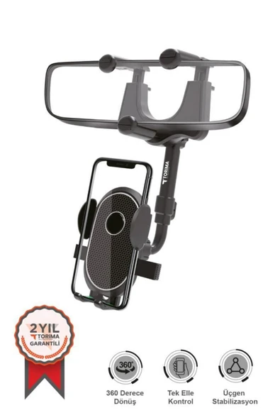 JX-034 Siyah 360 Derece Dönebilen Güçlü Telefon Tutucu