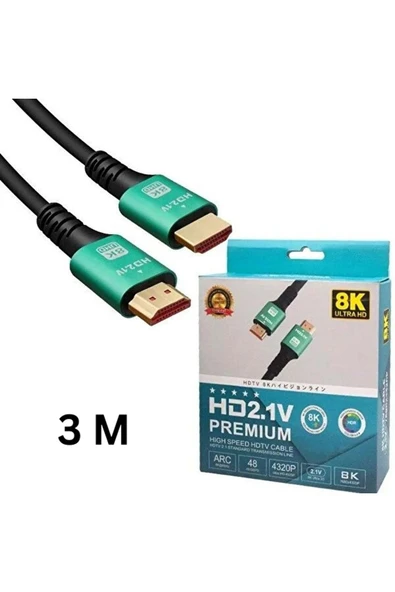 BİLİŞİM BURADA ZR839 8K HDMI TO HDMI KABLO 3 M