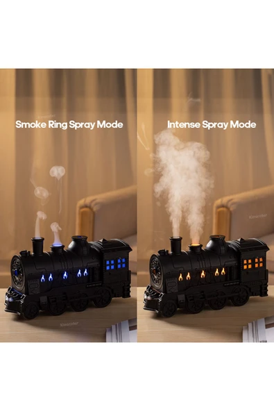 Bilişim Burada Mini Tren Şekilli Işıklı & Uzaktan Kumandalı Ev Ofis Nemlendirici - 5