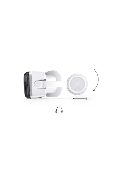 VR Shinecon G04BS Kablosuz Bluetooh Versiyon 3D Sanal Gerçeklik VR Gözlüğü 4.5-6.7 Inch - 5