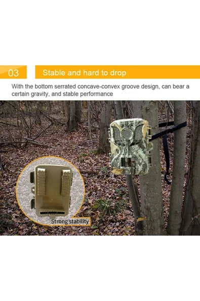 DL005-1 Fotokapan Açık Takip Kamerası IP66 Su Geçirmez Kamera Kızılötesi Gece Görüş - 6