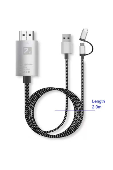 BİLİŞİM BURADA ZR855 P8 2 İN 1 HDTV KABLO