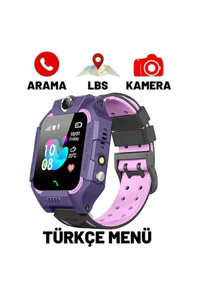 Z6 Çocuk Konum Takipli GSM Destekli Gps Özellikli Akıllı Saat Kırmızı Btk Onaylı, Kapanmama Garanti
