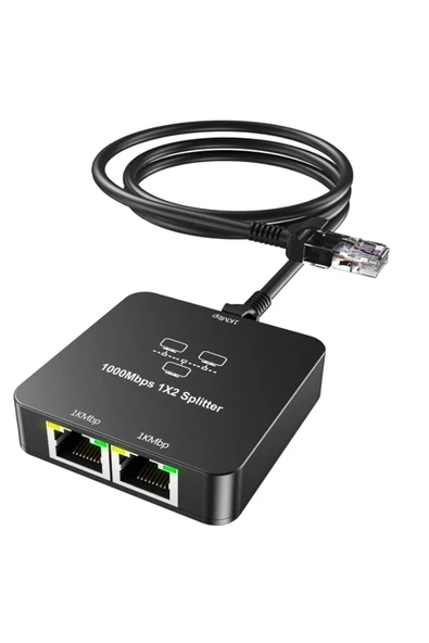 BİLİŞİM BURADA ZR861 RJ45 1TO2 GİGABİT SPLİTTER ADAPTÖR