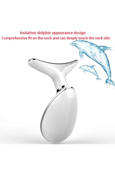 Ems Yüz Boyun Sıkılaştırma Kırışıklık Azaltıcı Boyun Masaj Aleti - 5