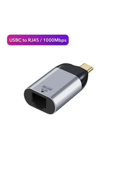 BİLİŞİM BURADA ZR586 S-1725 TYPE-C RJ45 GİGABİT ÇEVİRİCİ