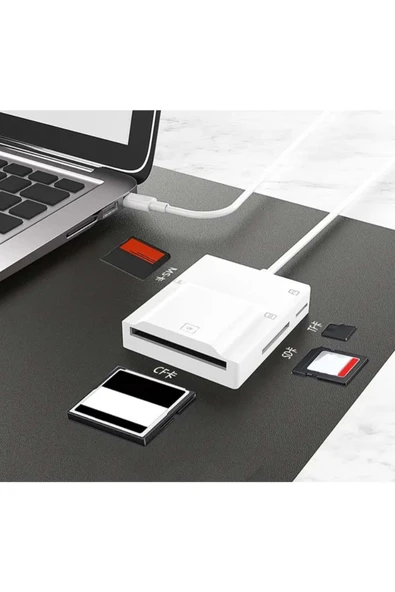 BİLİŞİM BURADA ZR780 NK-3057H TYPE-C 3.0 4 İN 1 CARD READER