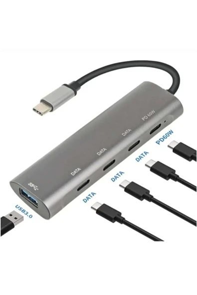 BİLİŞİM BURADA ZR268 TYPE-C 5 İN 1 PD HUB