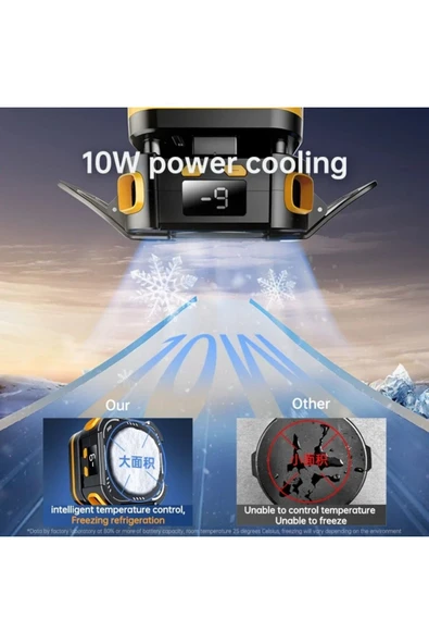 P70 10W Mobil Oyun Soğutucu | 2000 mAh Pilli, Yarıiletken Fanlı, iPhone Android Uyumlu - 8