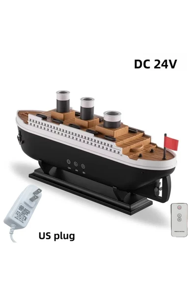 Titanic Gemi ModeliHava Nemlendirici Uçucu Yağ Difüzörü Denizanası Duman Halkası Sprey AROMA YAYICI - 2