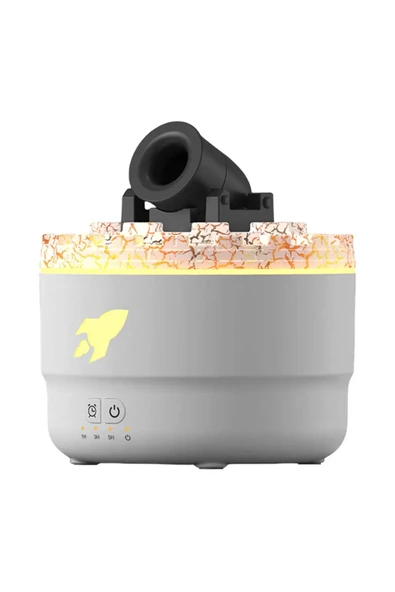 Volkanik Çatlak Top Patlama Efektli 7 Renk LED Işıklı Zamanlayıcılı Uçucu Yağ Difüzörü Nemlendirici