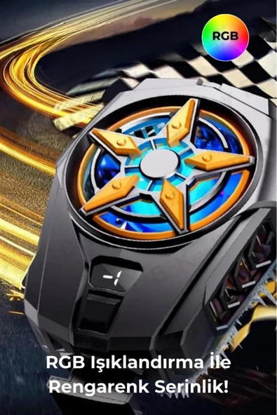 Sl-09 Telefon Ve Tablet Soğutucu Fan Işıklı Cep Telefonu Soğutma Fanı Radyatör Soğutucu - 2