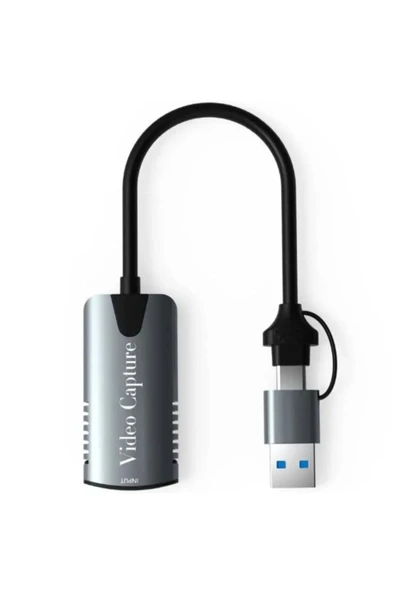 BİLİŞİM BURADA ZR205 HU04A TYPE-C 2 İN 1 USB VİDEO CAPTURE