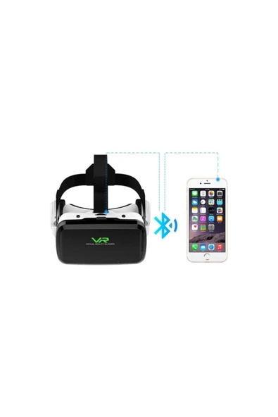 VR Shinecon G04BS Kablosuz Bluetooh Versiyon 3D Sanal Gerçeklik VR Gözlüğü 4.5-6.7 Inch - 3