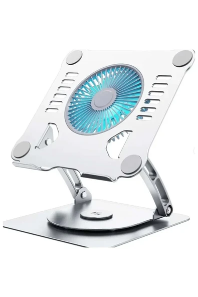 BİLİŞİM BURADA ZR524 V5.1 360 ROTATİNG ELEKTRİKLİ FANLI LAPTOP STAND