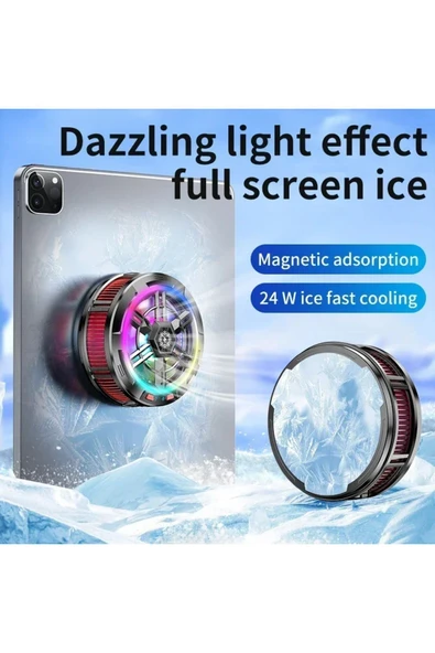 X100 Cep Telefonu Soğutma Fanı Radyatör Manyeti 2 IN 1 Evrensel Oyun için Tablet Soğutucu