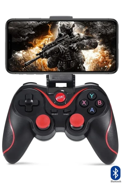 X3 PUBG Kablosuz Standlı Gamepad Telefon Standlı Android, iOS, PC, PS3 Uyumlu - 2