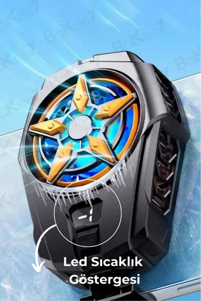 Sl-09 Telefon Ve Tablet Soğutucu Fan Işıklı Cep Telefonu Soğutma Fanı Radyatör Soğutucu - 6