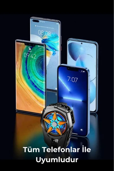 Sl-09 Telefon Ve Tablet Soğutucu Fan Işıklı Cep Telefonu Soğutma Fanı Radyatör Soğutucu - 5