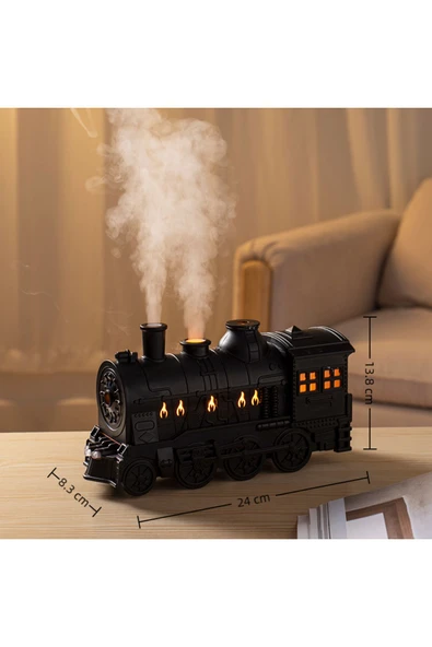 Bilişim Burada Mini Tren Şekilli Işıklı & Uzaktan Kumandalı Ev Ofis Nemlendirici - 8
